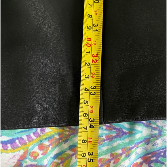 Kenneth Cole Reaction Black Leather Button Up Coat Medium - Picture 14 of 15